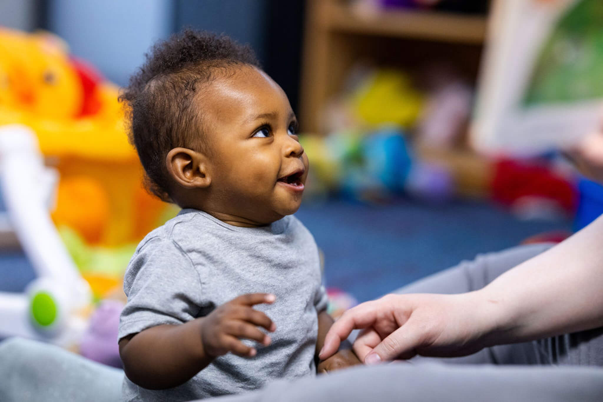 LeafSpring School infant with teacher